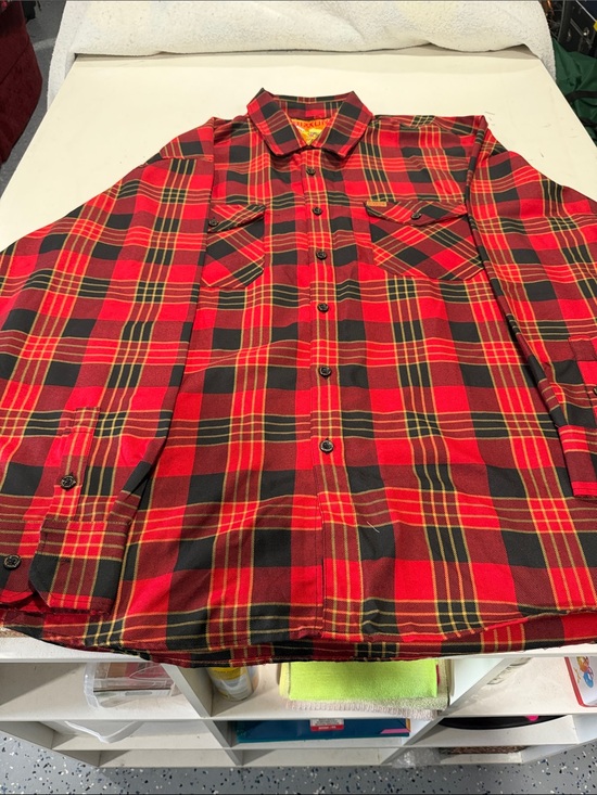 DIXXON Other - DIXXON Red and Black Plaid Button-Down Flannel